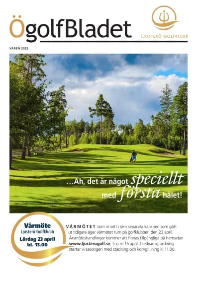 Omslaget till ÖgolfBladet Våren 2022