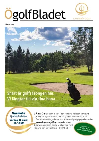 Omslaget till ÖgolfBladet Våren 2024