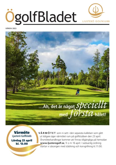 Omslaget till ÖgolfBladet Våren 2022