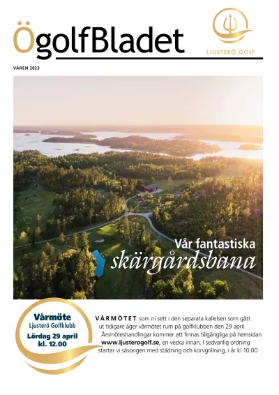 Omslaget till ÖgolfBladet Våren 2023