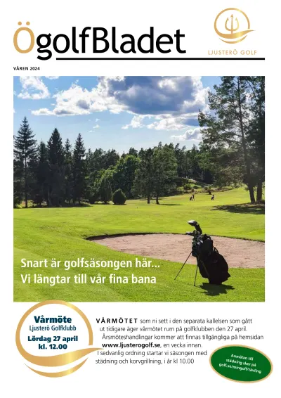 Omslaget till ÖgolfBladet Våren 2024
